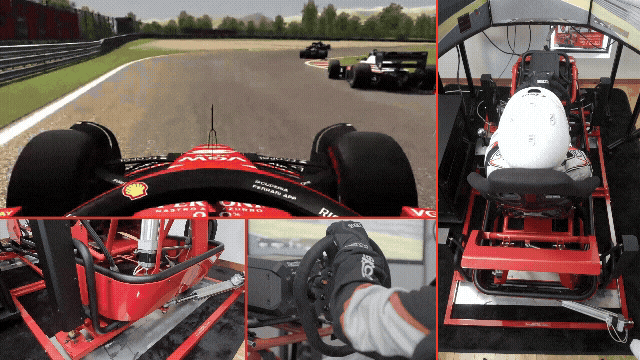 走行に連動するコクピット